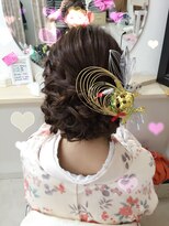 ヘアーセットサロン ピンキー(Hairset Salon Pinky) Pinky☆編みこみシニヨン
