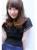 ゆるふわセミロング・メッシュグラデーションstyle
