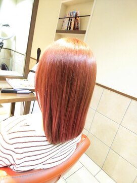 ネオリーブチノ 登戸店(Neolive cino) 【neolive cino】艶髪コーラルピンクカラー☆