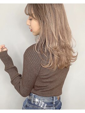 リグフクオカ(L.I.G fukuoka) 【L.I.G fukuoka】ゆるふわレイヤーフォギーベージュ