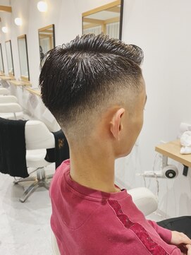 槙野風ネオ七三分け 髪型フェード スキンフェード L アヴァンス 金剛店 Avance のヘアカタログ ホットペッパービューティー
