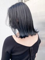 アイティーバイアルバム 松戸店(IT by ALBUM) ネイビーグレー_くびれヘアビタミンカラー_ba330721