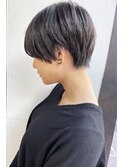 《knit銀座》大人黒髪20代30代40代ショートボブ丸み前下がり