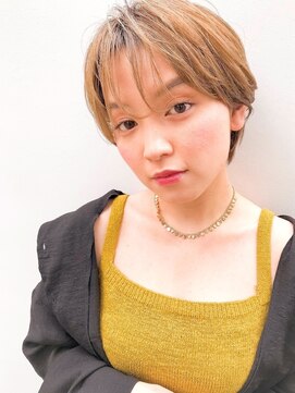 ディーバ 池袋東口(D.I.E.V.A) 20代30代40代盛れる丸みハンサムショートブロンドベージュ