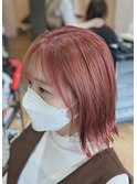 外ハネピンクヘア【安佐南区】