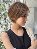 ハンサムショート/前髪なしショート/20代30代40代50代/表参道
