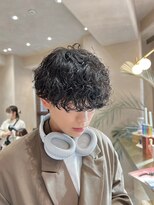 波巻きスパイラルパーマ/ツイストスパイラルパーマ/メンズウルフ