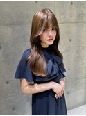 ★前髪カタログピンクベージュ顔型別ヘアスタイル特集ウルフ★★