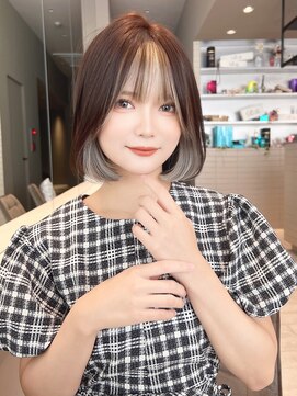 ロンド クラン 岡崎(Lond Clan) フェイスフレーミングでふわっと可愛いボブ