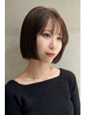 10代20代30代韓国ボブ髪質改善切りっぱなしボブ似合わせカット