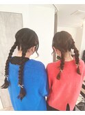 ツイン編み込み