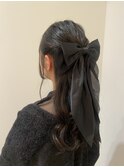 ハーフアップヘアアレンジ