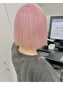 どんなカットとも相性抜群ピンクカラー