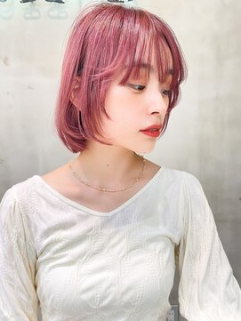 エイミー(Aimee) Aimee 町田　ボブ×ピンクブラウン