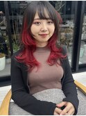 前髪カタログ/イメチェンスタイル/ウェーブパーマ/こなれミディ