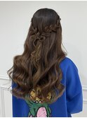 ハーフアップ