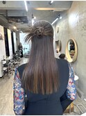 ヘアセット/ハーフアップ/パーティーヘア/小顔/学割