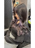 【インナーカラー】パープルガーネット