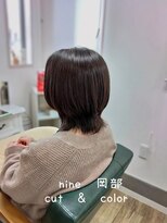 ヘアアトリエ ナイン 岡部店(hair atelier nine) イメチェン/ラベンダーミルクティー/刈り上げマッシュ/福島市