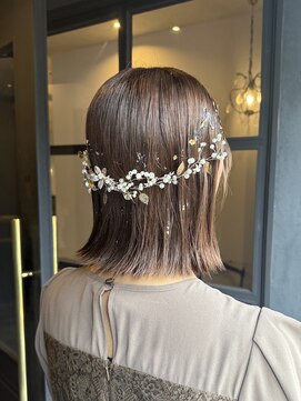 ニュートライズ(NEUTRIZE) お呼ばれヘア〇タイトボブアレンジ