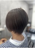 艶感ナチュラルショートボブ
