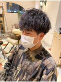 サーフカール/フェザーパーマ/刈り上げセンターパート/溝の口