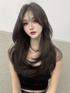 ユーフォリア 銀座(Euphoria) 韓国/小顔/黒髪/ココアベージュ/銀座/レイヤーカット