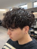 ビカムメンズヘアー 栄店(become men's hair)&nbsp;シャドウパーマ/無造作/外国人風/太め大きめカール