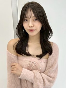 ユーフォリア 新宿通り(Euphoria) くびれロング シースルーバング 艶ブラウン