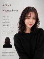 アニー 松戸(ANNI)&nbsp;ミルクティーブロンド/ダークブルー/デジタルパーマ/松戸駅