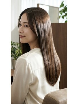 エルムバイエント(elm by emt) 髪質改善トリートメントと縮毛矯正でかなえるさらさらロング
