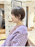 マッシュショート/ショートボブ/大人可愛い/イメチェン