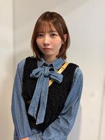 アクシス ナゴヤ(AXIS NAGOYA) 【なつみ】ダークパープル/ナチュラルショート/夏のヘアアレンジ