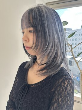 ビビディ バビディ ブー 河原町三条店(Bibbidi.bobbidi.boo) *レイヤーカットミディアムレイヤーデザインカラーブリーチ