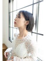 ミット バイ リトル(mit BY LITTLE) 姫カットレイヤー刈り上げボブラベンダーミルクティー