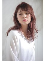 ロティー(loty)&nbsp;【今泉　loty】切りっぱなしバング×ピンクベージュミディ