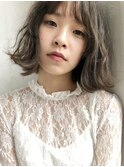 学生限定   暗髪ボブは「脱力感のあるエアウェーブ」