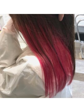 ジオ(gio) チェリーピンクのインナーカラー