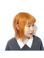 プランクスター(prankster)&nbsp;[prankster]イエローオレンジの外ハネボブ 夏カラー