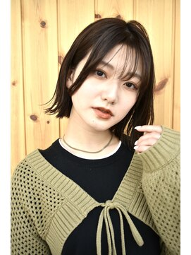 ブゾン(buZon) 【buZonブゾン】シースルーバング×外ハネロブ