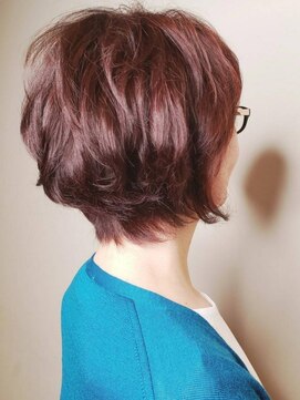 トップヘアー ガーデンヴィラ 安城(Garden Villa) ショートボブレイヤー/ベビーピンク/ボブパーマ