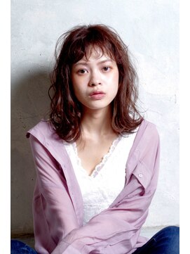 クシュ 所沢東口店(kusyu...) 鎖骨ミディアム×スモーキーグレージュ×ネイビーアッシュ×所沢