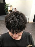ツーブロックピンパーマ