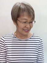 キーポイント(K Point)&nbsp;【脱白髪染め】白髪を残したハイライト&ローライトスタイル