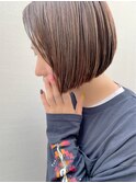 大人可愛い前下がりピンクアッシュボブ【Ruufus恵比寿渋谷】