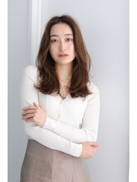 ルーカ 恵比寿(LU-CA) 大人カジュアルミルクチョコレートカラーセンターパート