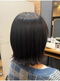 切りっぱなしボブ