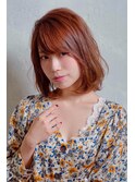 暖色系ボブ