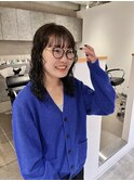 CAF FUKO くるくるパーマ/グレーベージュカラー/大阪/心斎橋