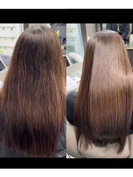 ワンス(ONCE) onceのメテオストレート縮毛矯正うねり★広がり改善☆☆